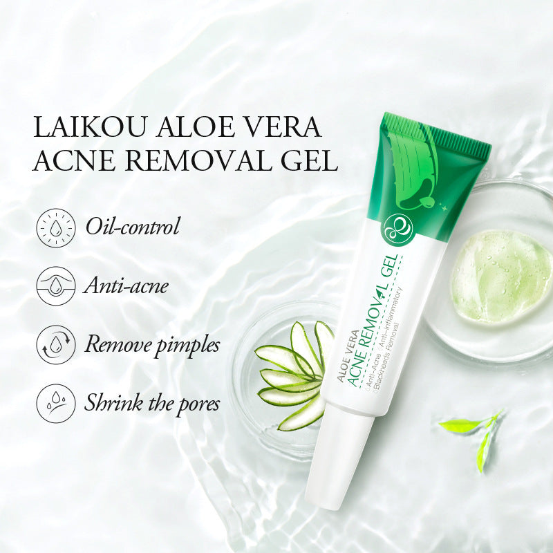 Gel Traitement Anti-Acné à l'Aloe Vera – Sérum Crème Apaisant, Pores Réduits et Hydratation Équilibrée