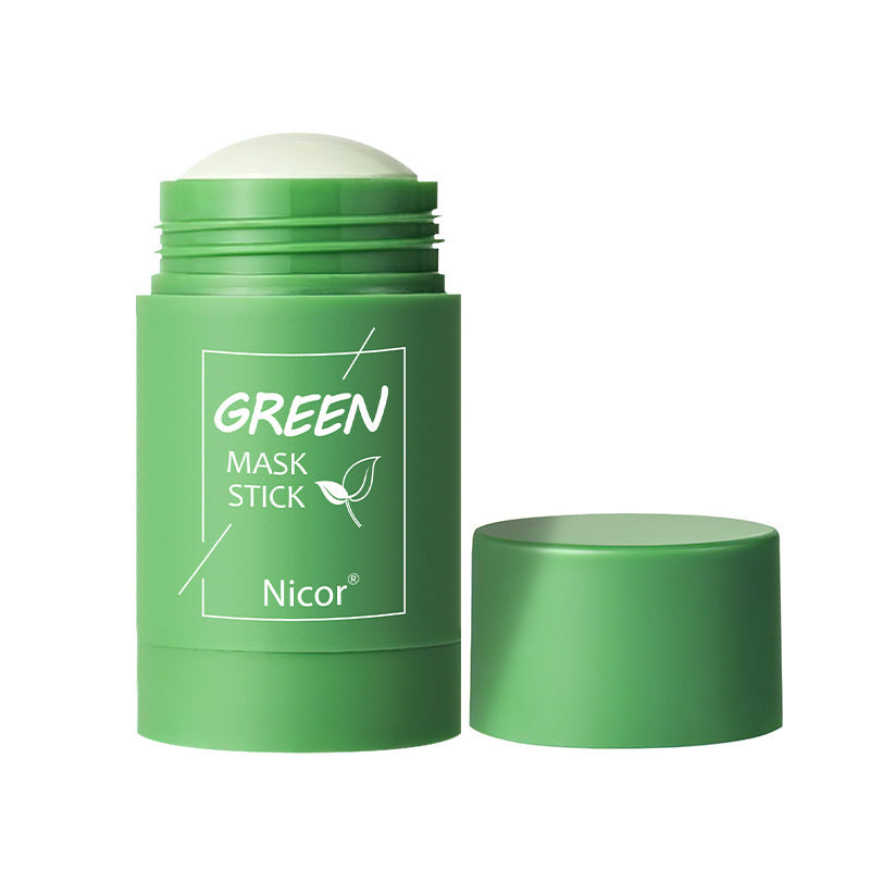 Solid Green Tea and Eggplant Mask - Deep Cleansing and Natural Radiance