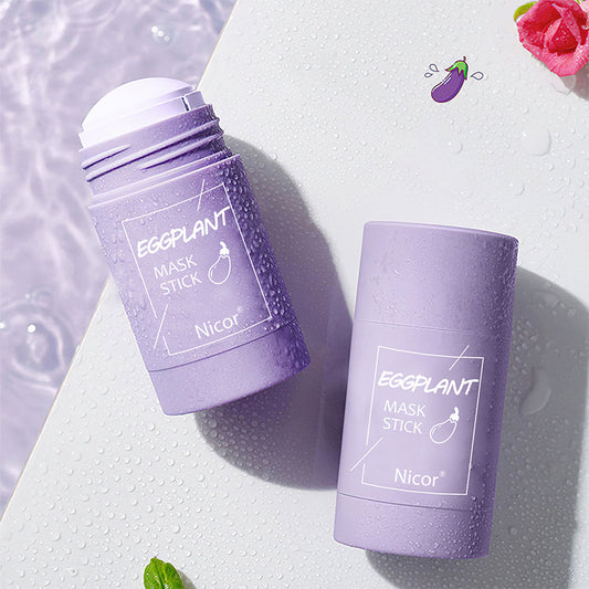 Solid Green Tea and Eggplant Mask - Deep Cleansing and Natural Radiance