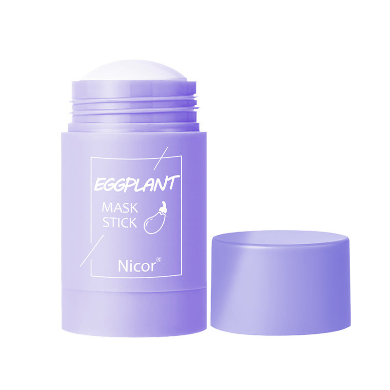 Solid Green Tea and Eggplant Mask - Deep Cleansing and Natural Radiance